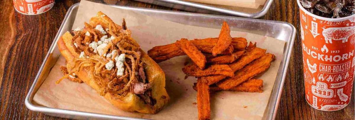 buckhorn bbq + grill tattle food