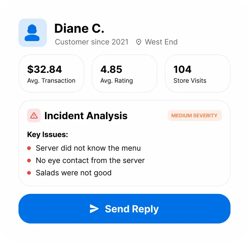 Incident Summary Interface